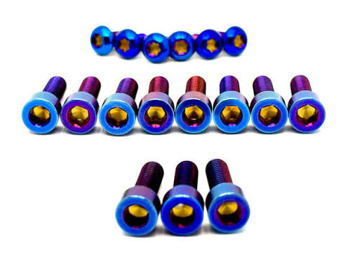 Titanium EXT Ferro Fork 17 Piece Bolt Kits